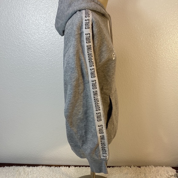 Adelaine Morin Girls Supporting Girls Gray Tracksuit Hoodie, Women's Small - Picture 3 of 5